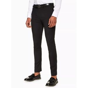 Topman Black Ultra Skinny Fit Dress Pants